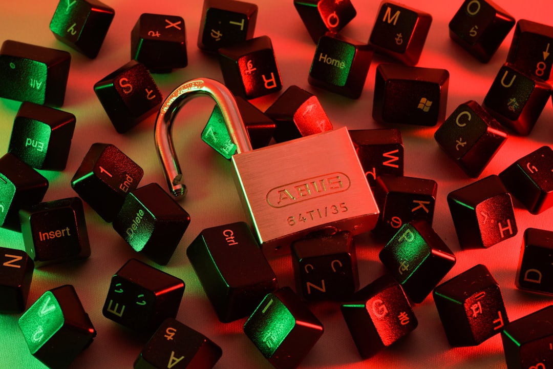 Keyboard bergaya neon untuk ilustrasi pendaftaran akun